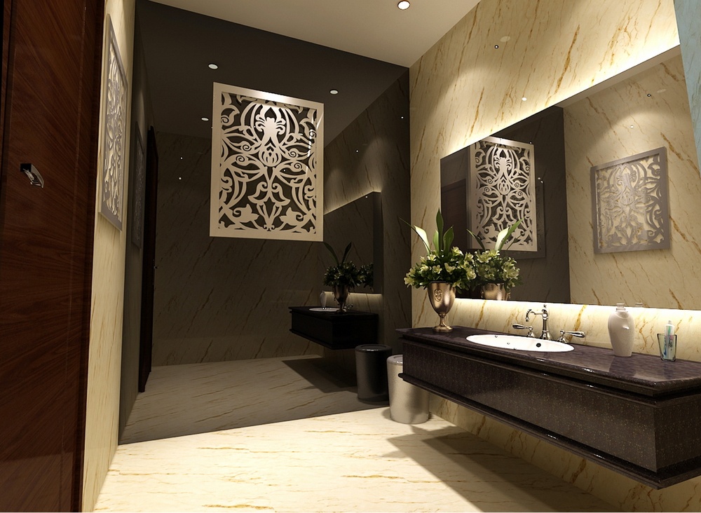 简单办公室装修设计桌景